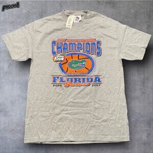 Florida Gators Shirt Mens Large NCAA Basketball 2007 Champions Final Four Tee